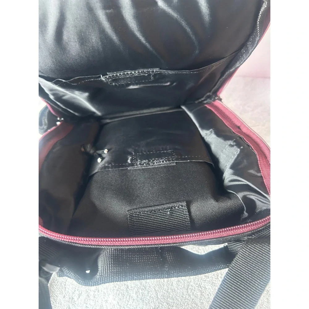 Piscifun Fishing Tackle Bag Sling Shoulder Backpack Black Burgundy Outdoor Pack